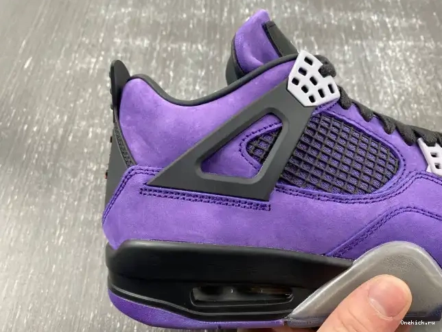One Kick Scott Air Travis Jordan Suede Purple 4 x 0605